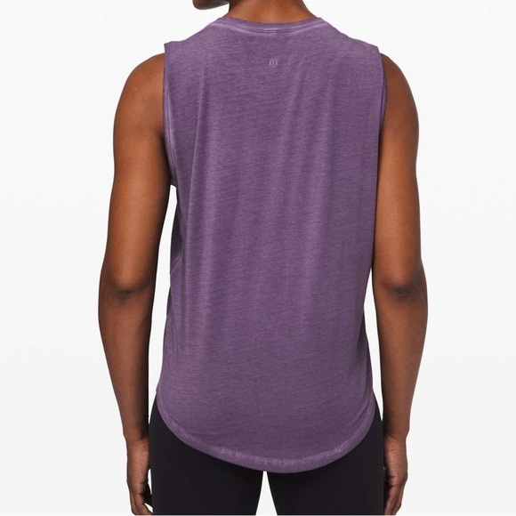 Sold!!Lululemon Brunswick Muscle Tank Wash Washed Purple Ink W1BUSS size 8 - Picture 1 of 4